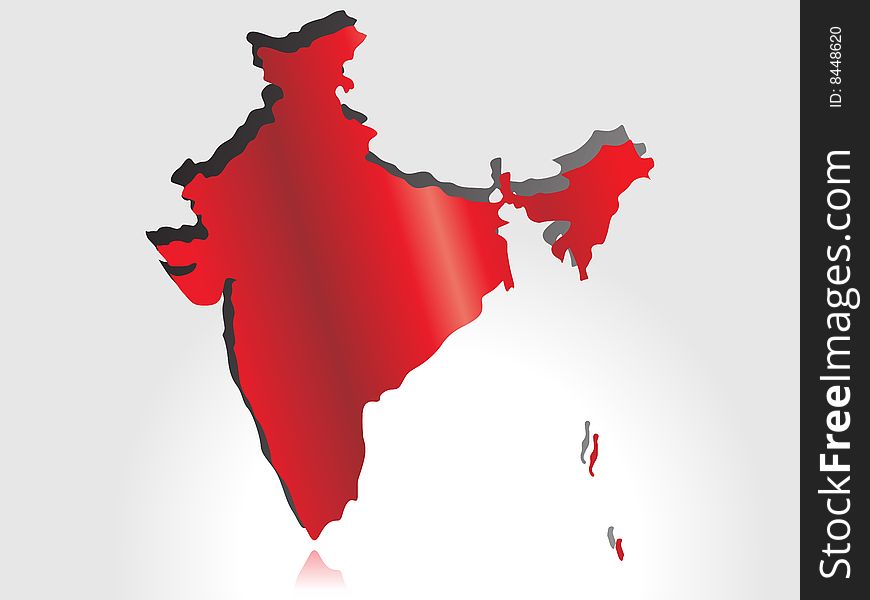 Red Map Showing Sacrifices Of Indian