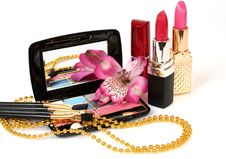 Female Decorative Cosmetics Royalty Free Stock Images