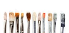 Horizontal Brushes Stock Photography Horizontal Brushes Stock Photography