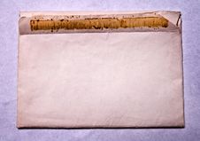Old Dirty Blank Postal Envelope Stock Photography Old Dirty Blank Postal Envelope Stock Photography