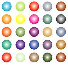 Colour Buttons Stock Image