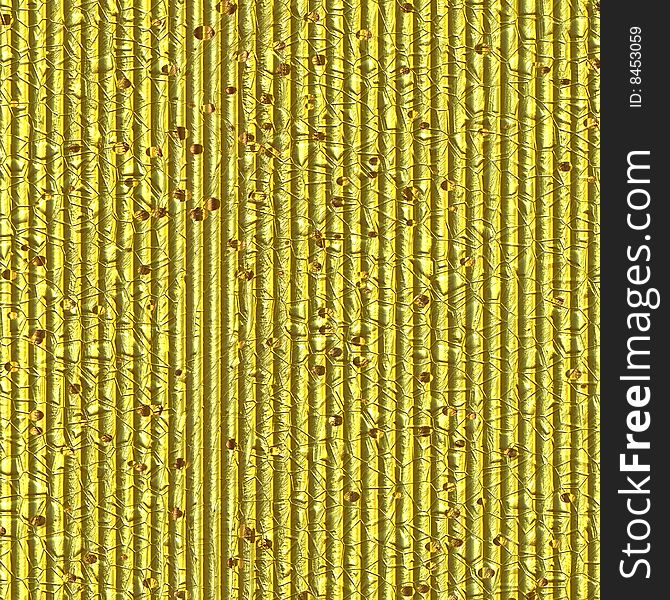 Texture of mottled yellow to gold vertical bamboo canvas. Texture of mottled yellow to gold vertical bamboo canvas