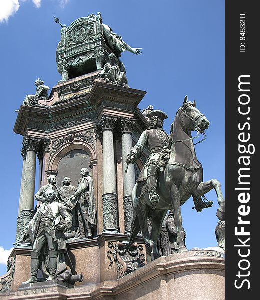 Vienna (Austria) - sculpture near to royal palace