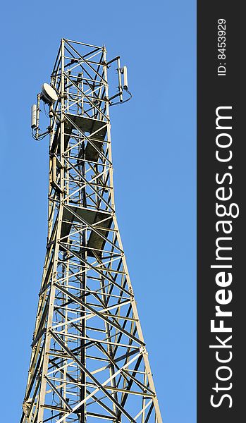 Telephone tower looking great in sunny day.