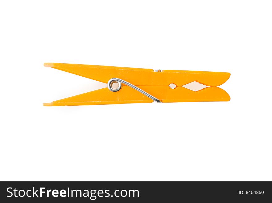 Orange Clothespin