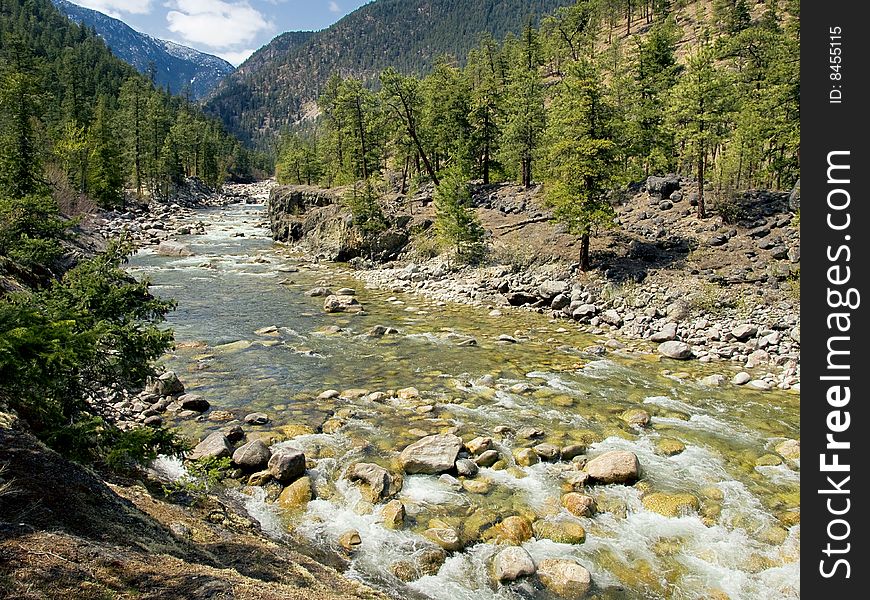 The Stein river in south-western British Columbia, Canada is the only remaining untouched watershed in the region.