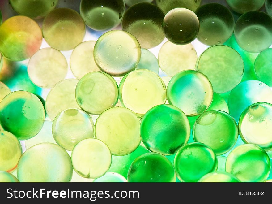 Abstract background from color silicone balls
