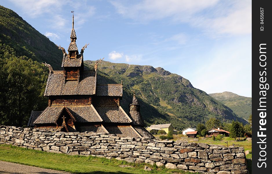 Borgund stave church in Norway