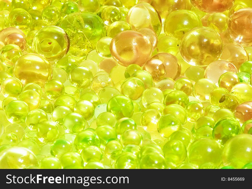 Abstract background from color silicone balls