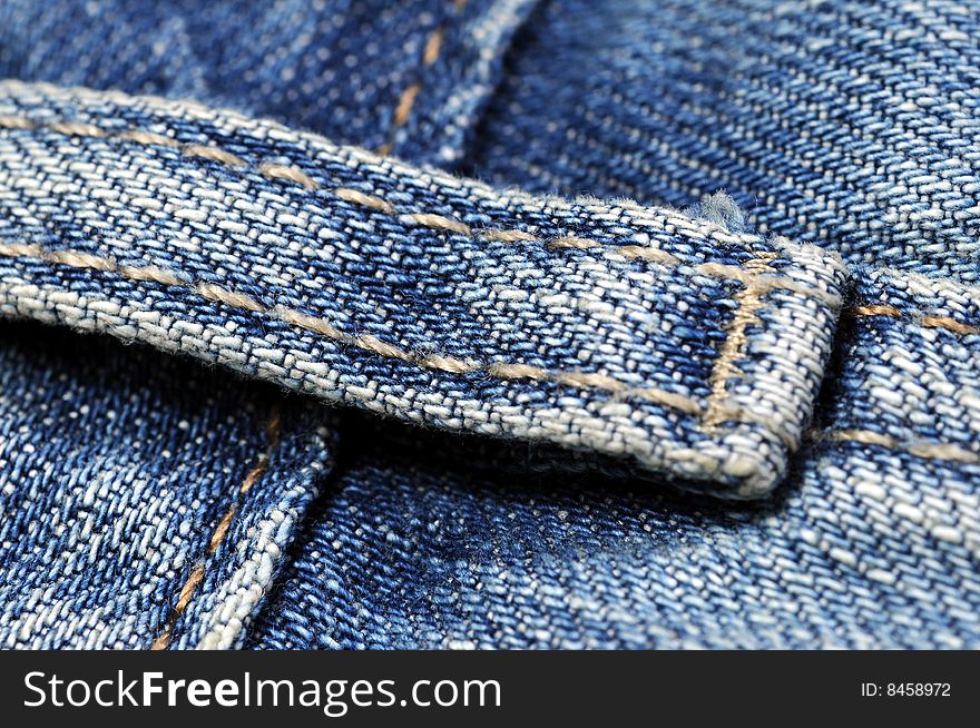 Various details from a pair of jeans