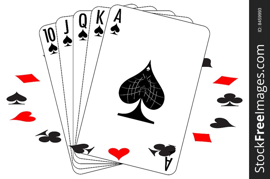 Set of playing cards. To see similar please visit my gallery.