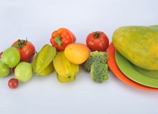 Fruits And Vegetables Stock Photography