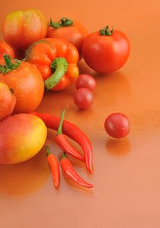 Vegetables And Fruits Stock Images