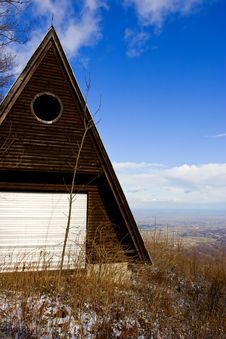 Log Cabin In Mountains Royalty Free Stock Photography Log Cabin In Mountains Royalty Free Stock Photography
