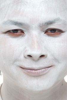 White Makeup Asian Boy With Different Expressions Stock Photography White Makeup Asian Boy With Different Expressions Stock Photography