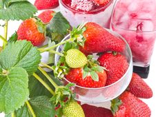 Ripe Strawberry And Frozen Fruits Stock Image Ripe Strawberry And Frozen Fruits Stock Image