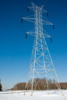 Power Line Tower Royalty Free Stock Image