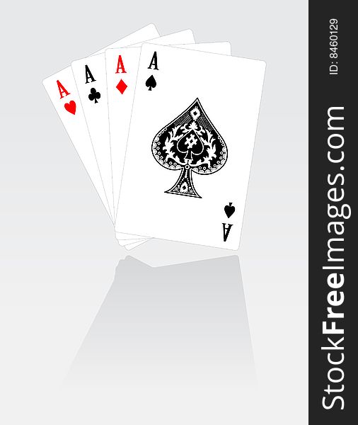 Set of playing cards. To see similar please visit my gallery.