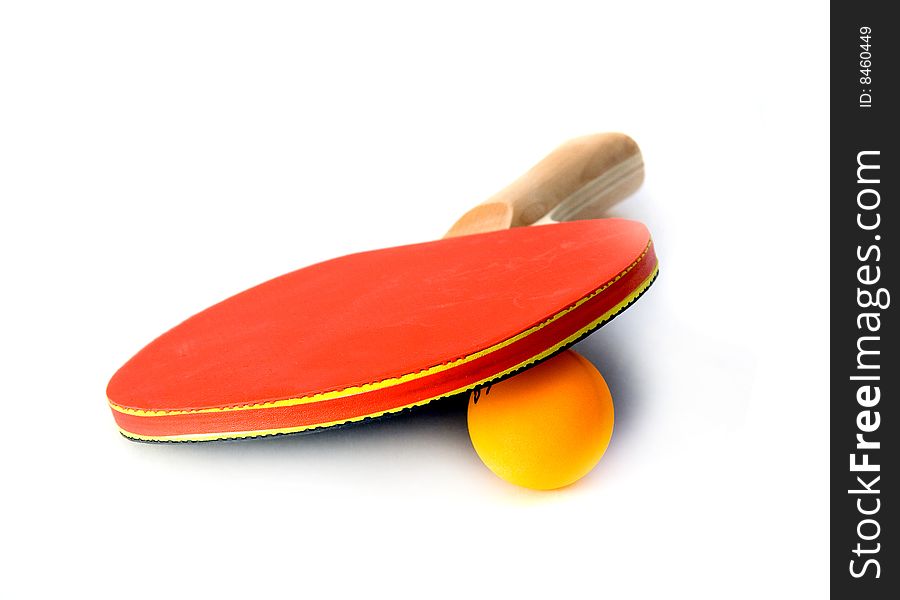 Ping-pong racket with ball isolated