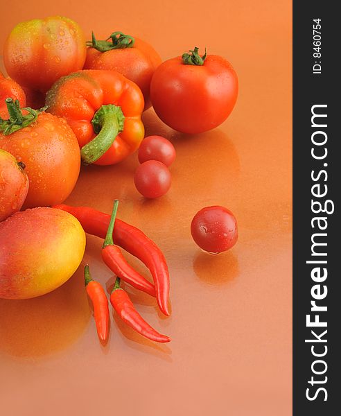 Red vegetables and fruits Classification