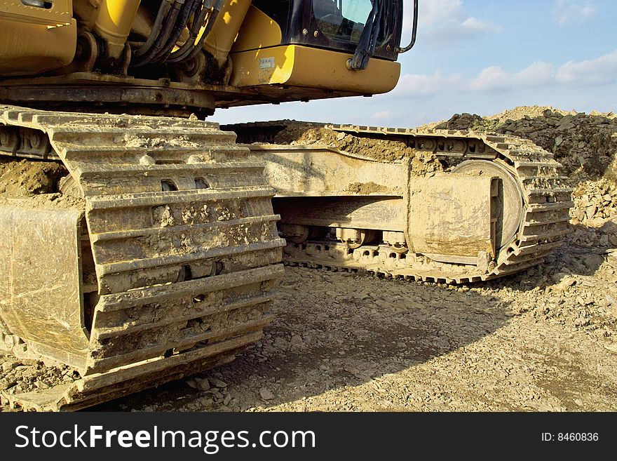 Detail of a chained Dredger. Detail of a chained Dredger