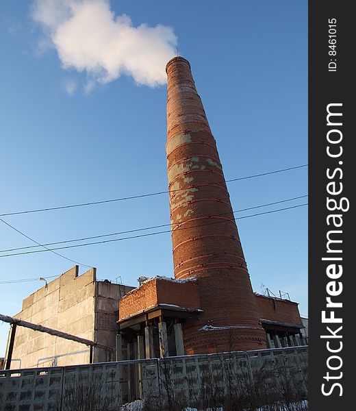 The Murom bakery. Smoke and sky. The Murom bakery. Smoke and sky.