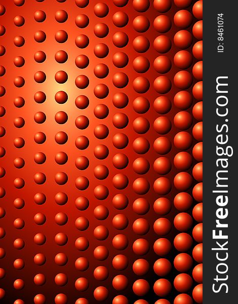 Vector illustration of Red Ball Pattern