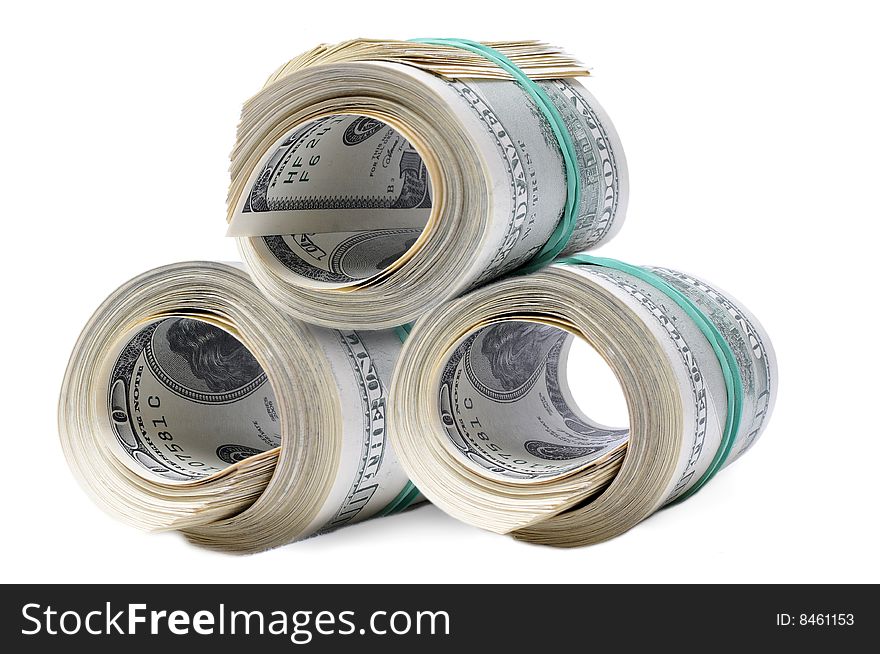 Closeup image of money , lots of 100 US dollar bills. Closeup image of money , lots of 100 US dollar bills
