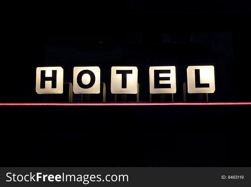 Modern Hotel Sign