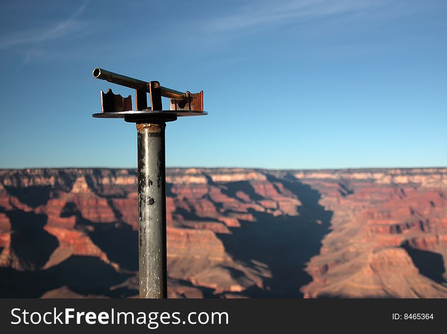 Old binoculars in the Grand Canyon South Rim, Arizona (USA). Old binoculars in the Grand Canyon South Rim, Arizona (USA)