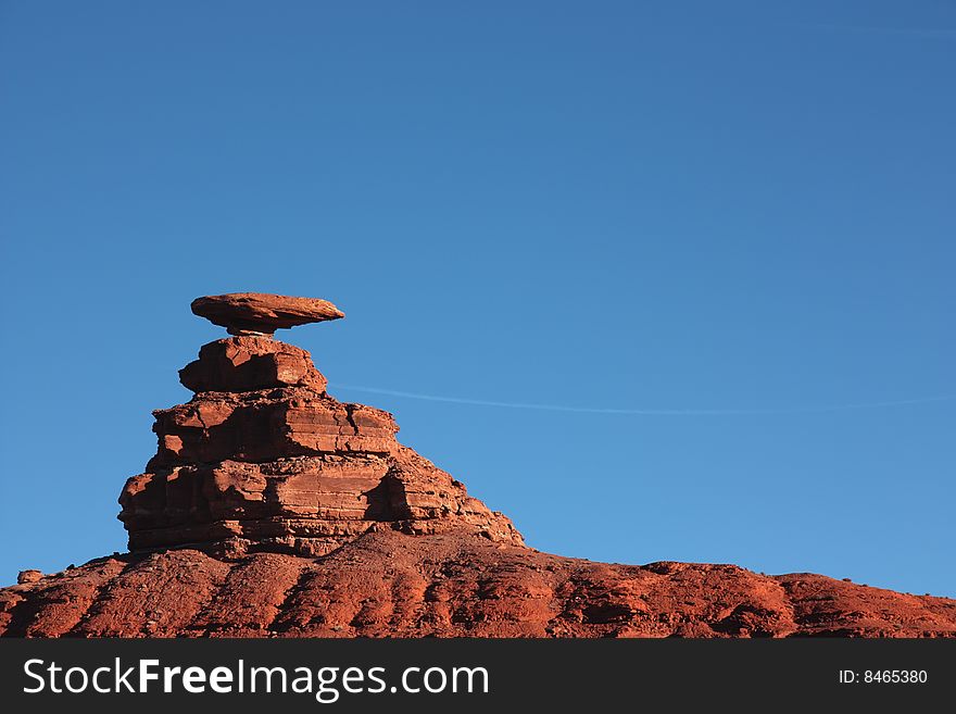 Mexican Hat rock near Moab, Utah (USA)