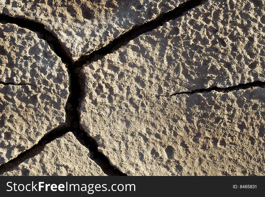 Cracks in mud; Belchite; Spain. Cracks in mud; Belchite; Spain