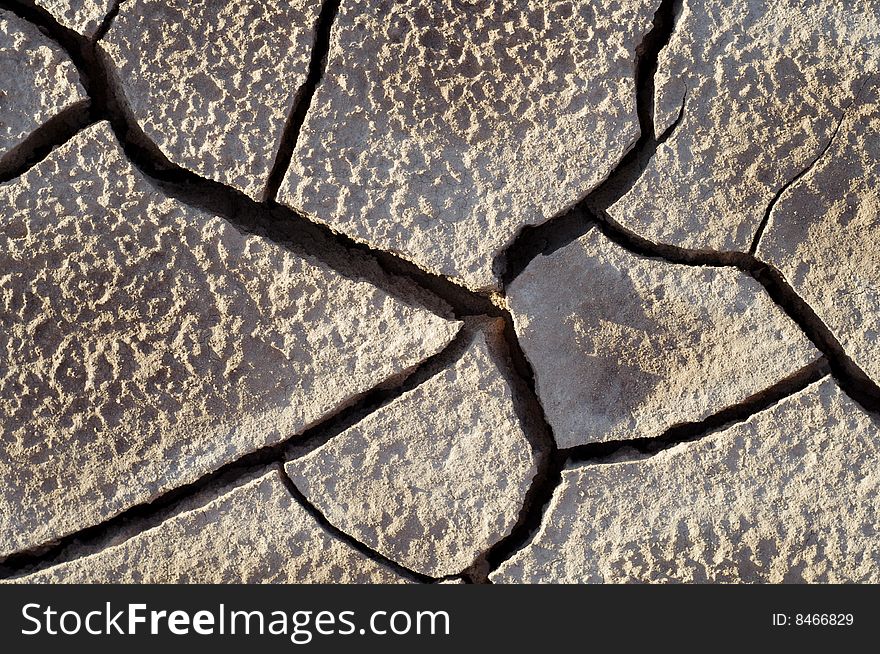 Cracks in mud; Belchite; Spain. Cracks in mud; Belchite; Spain