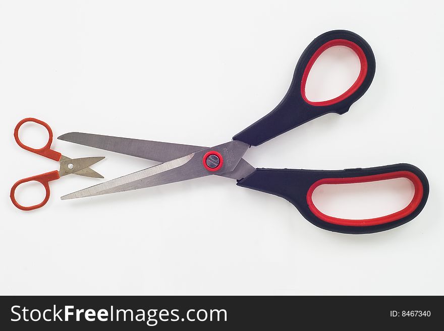 Different sizes scissors ready to cut