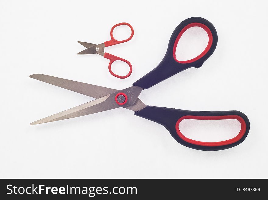 Different sizes scissors ready for cuting
