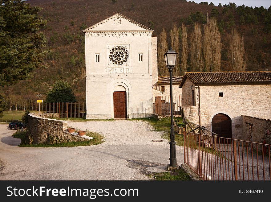 This is the Abbey of Castel San Felice in umbria near the river Nera