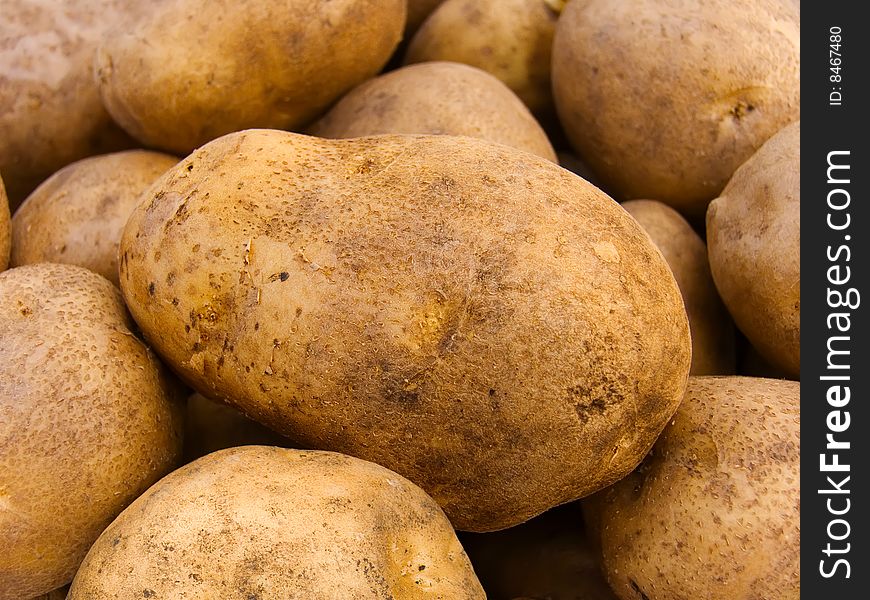 Abstract background from potato tubers