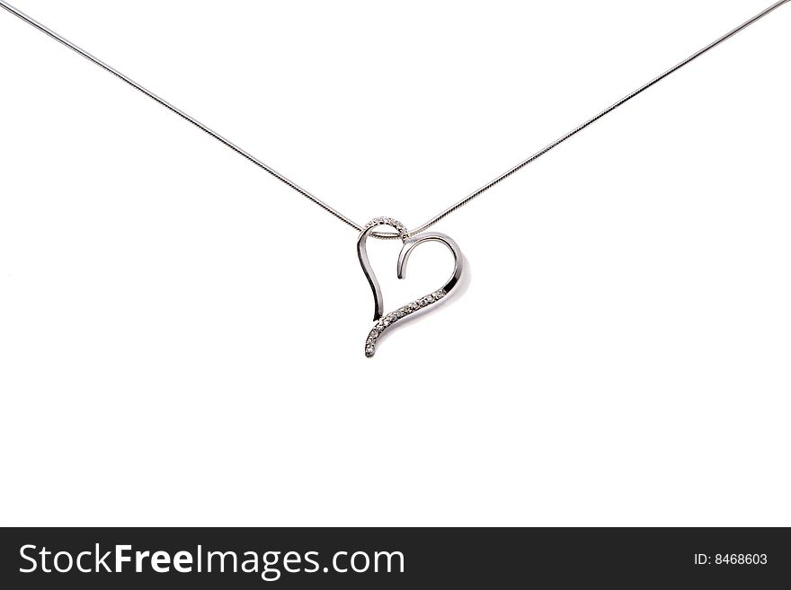Silver Chain With Heart
