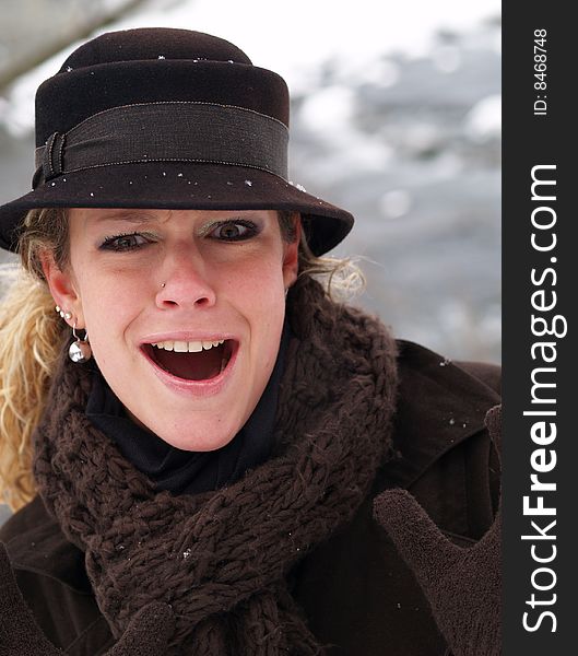 Girl With Brown Hat