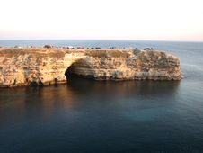 Rocky Cape With Grotto. Stock Photo Rocky Cape With Grotto. Stock Photo