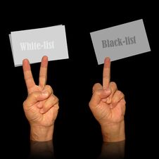 Visit Card Holders For White And Black List Stock Photos Visit Card Holders For White And Black List Stock Photos