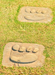 Footprints Royalty Free Stock Photography Footprints Royalty Free Stock Photography