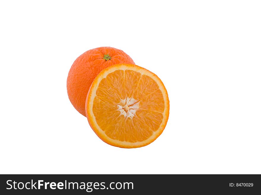 Orange isolated on a white background. Orange isolated on a white background.