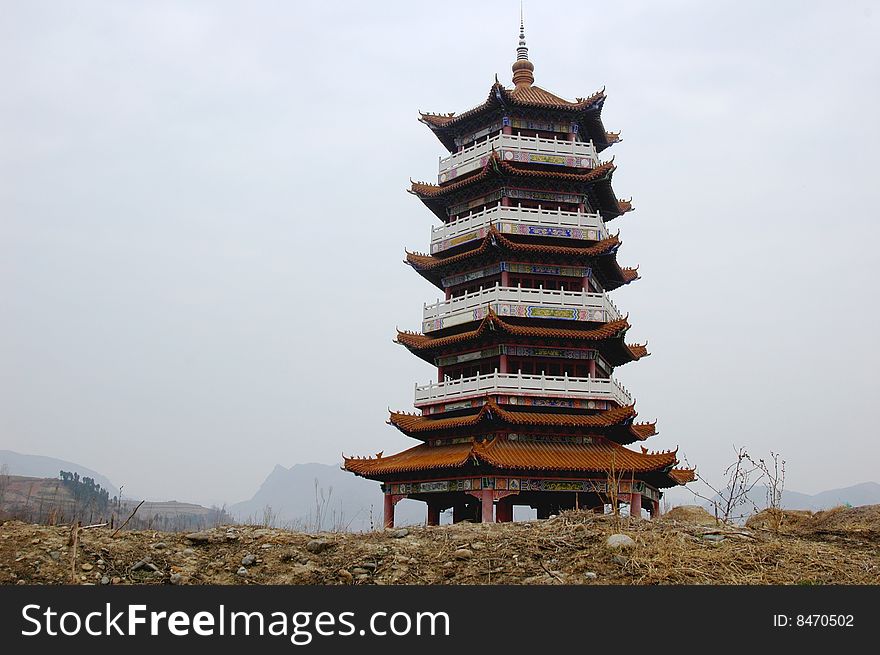 A traditional Pogoda in China