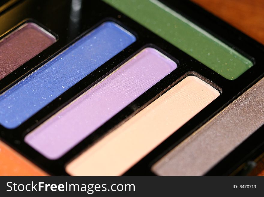 Colorfull make-up eyeshadows  (rectangles). Colorfull make-up eyeshadows  (rectangles)