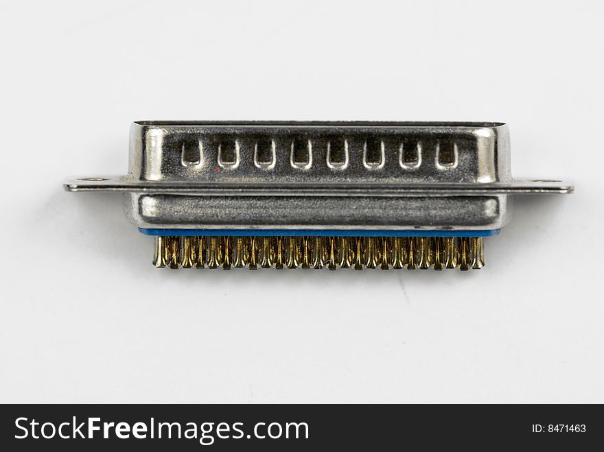 VGA connector isolated on white