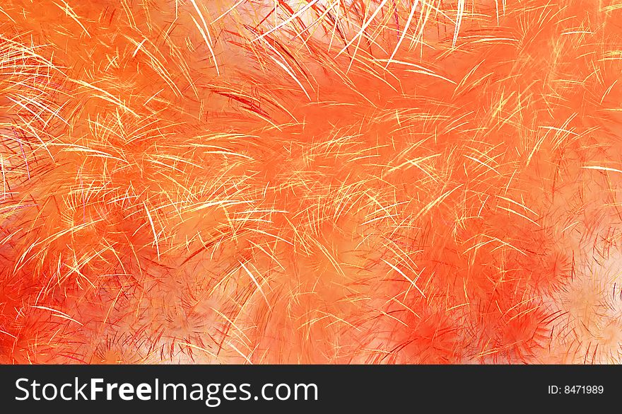 Vibrant orange abstract grassy background. Vibrant orange abstract grassy background