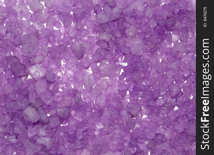 Background From Crystals Of Color Sea Salt.