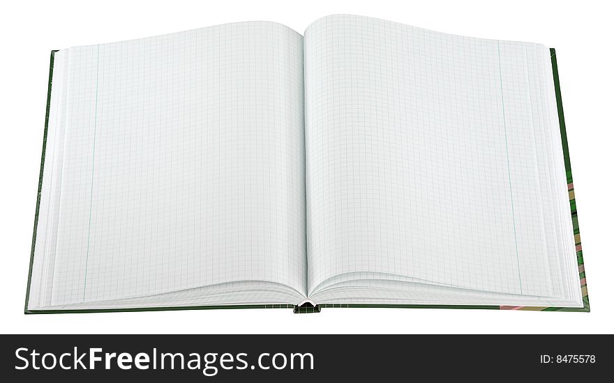 Blank Notepad isolated. Ready for your message.