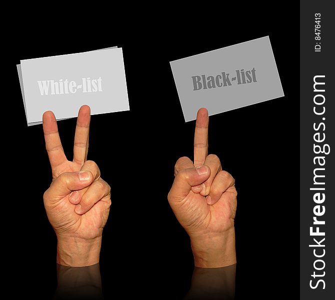 Visit Card Holders For White And Black List